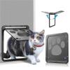 NJIEzhao Lockable Pet Door with Magnetic Screen for Dogs and Cats view 2