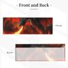 Dragon Battlefield Short Kitchen Curtain for Windows, 132.1 cm W x 45.7 cm L, Light-Filtering Cafe Curtain Valance, 7.6 cm Rod Pocket, 1 Panel view 2