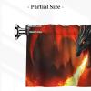 Dragon Battlefield Short Kitchen Curtain for Windows, 132.1 cm W x 45.7 cm L, Light-Filtering Cafe Curtain Valance, 7.6 cm Rod Pocket, 1 Panel view 3