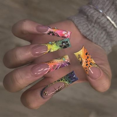 Artificial Nail Glue, Flower, Coffin, French Tip, Acrylic Artificial Nails