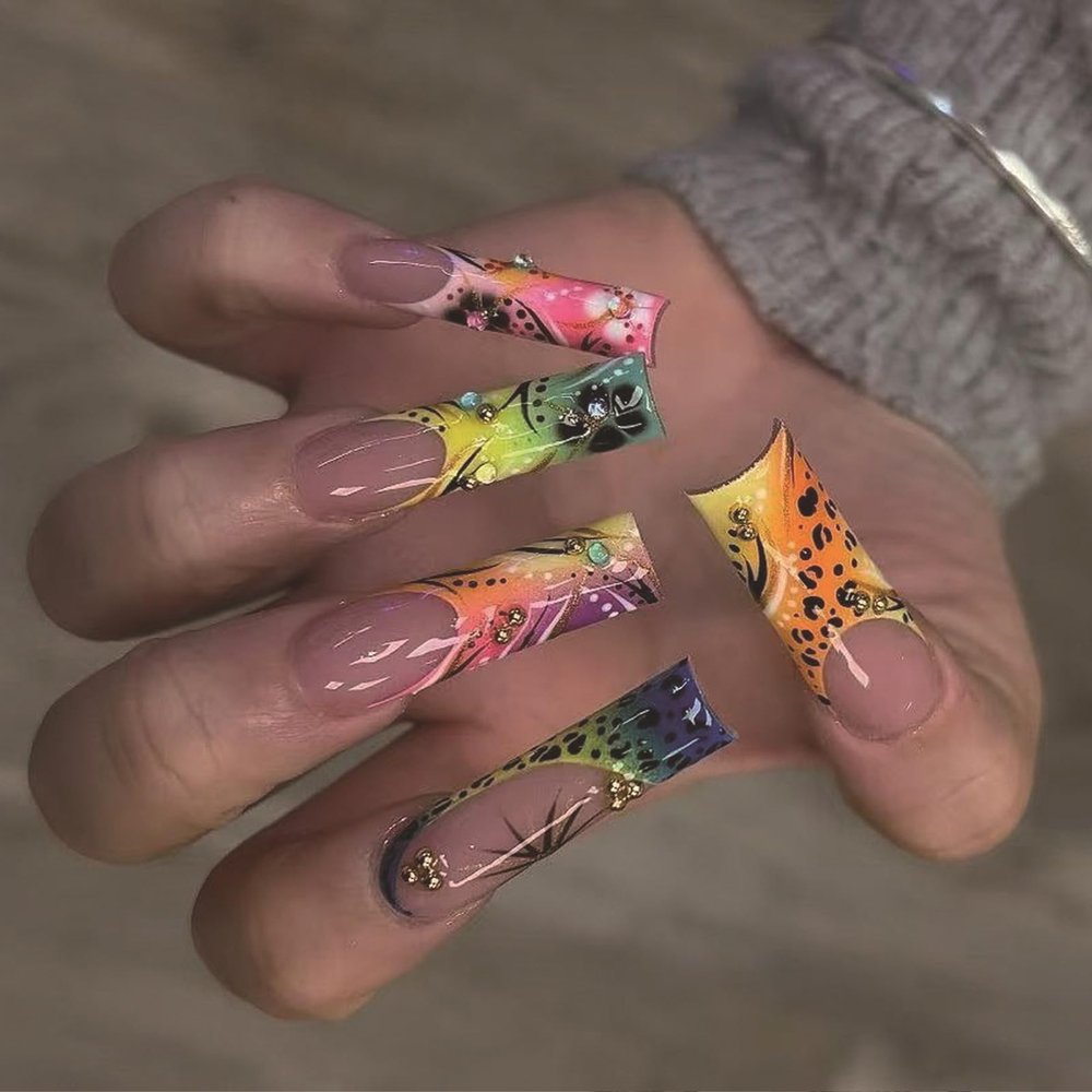Artificial Nail Glue, Flower, Coffin, French Tip, Acrylic Artificial Nails