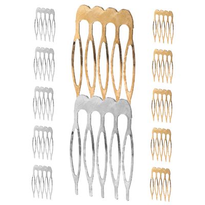 TOGEVAL 12-Piece Side Hair Combs for Women, Stylish Hair Styling Combs for Weddings and Special Occasions, Lightweight Iron Material for Comfort