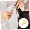 10-Piece Gold Zinc Alloy Hair Sectioning Rings view 3