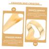 10-Piece Gold Zinc Alloy Hair Sectioning Rings view 4