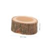 CVUTOVO Wooden Bowl for Hamsters and Rabbits, Non-Slip, Stable, 6 cm Diameter, for Gnawing, Easy to Clean view 2