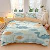 Kids' Dinosaur Bedding Set, Rainbow Dinosaur Adventure, Ultra-Soft Microfiber, Style 4, Double Bed 200 x 200 cm + 65 x view 3