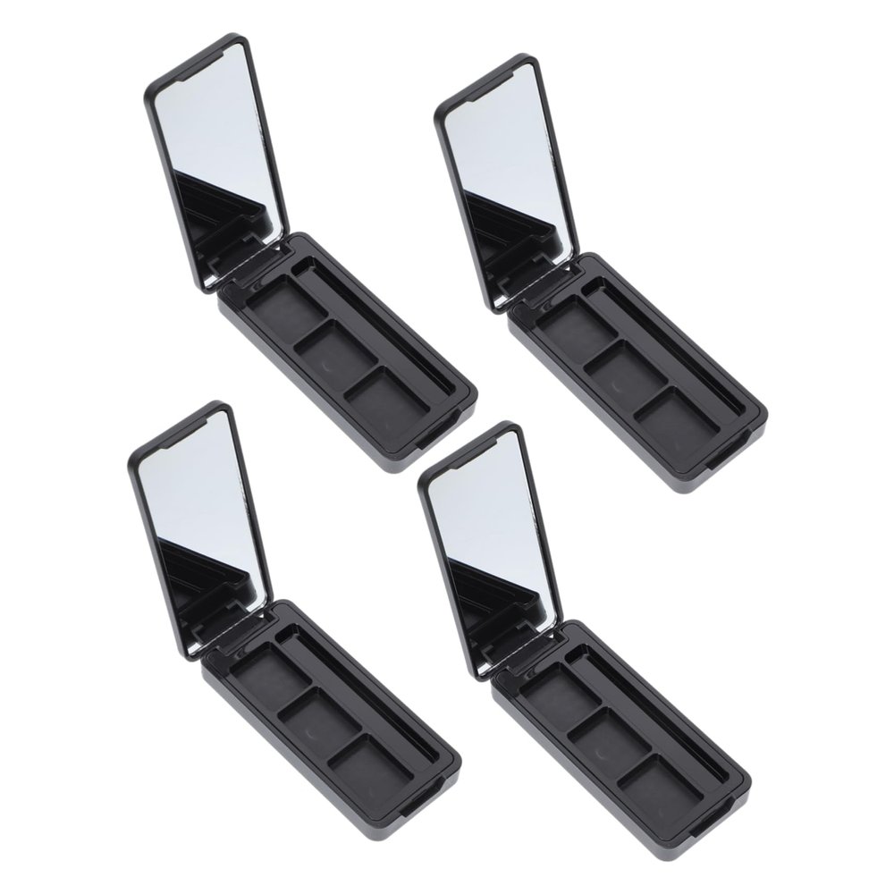 GALPADA 4-Piece Empty Refillable Makeup Palettes with Mirror