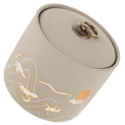 Small Ceramic Pet Urn, 430 ml, Sealed Storage