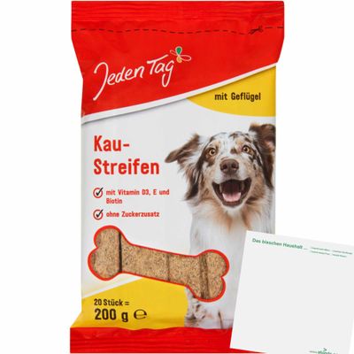 usy Daily Dog Snack Bundle 20 Chicken Chew Strips (200g) + usy Block