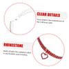 ibasenice Pet Rhinestone Dog Collar with Heart Pendant view 3