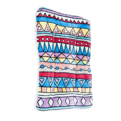 TOYANDONA Pet Sleeping Mat with Berber Fleece and Flannel, Soft and Versatile Winter Blanket for Dogs and Cats
