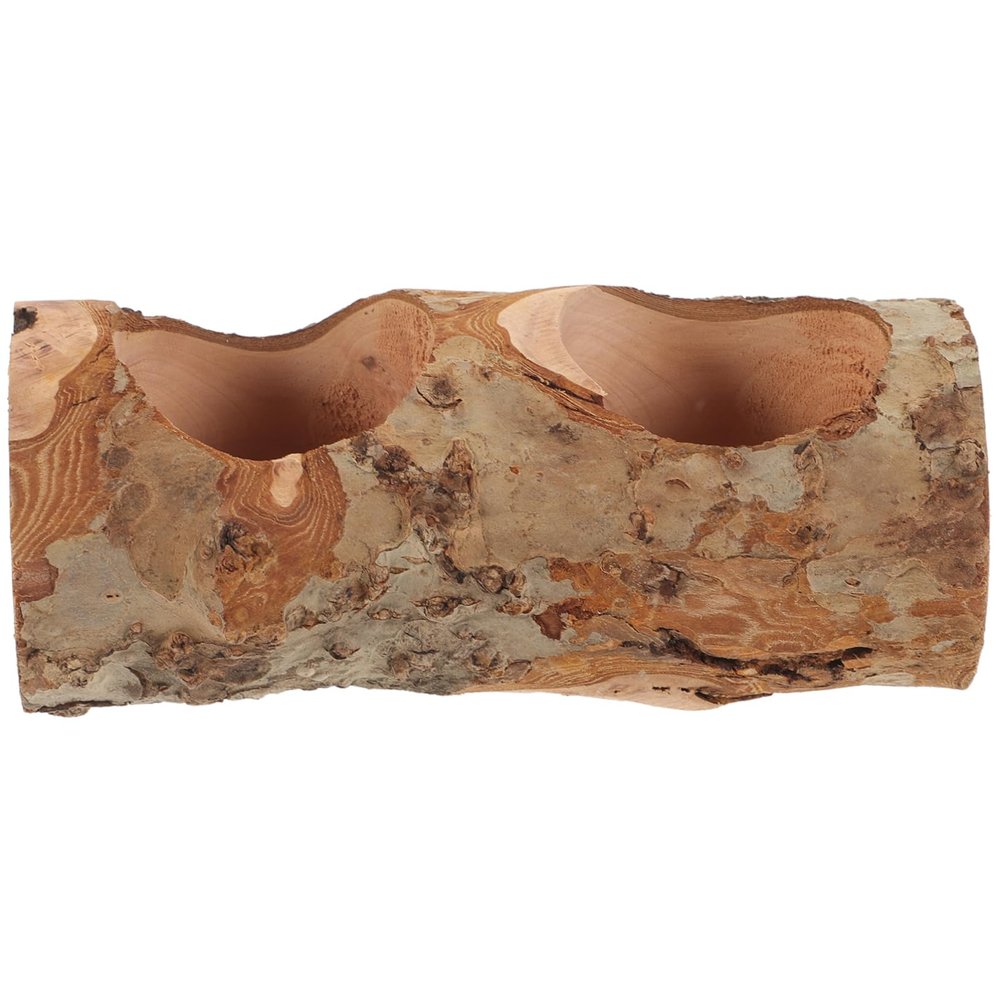 HANABASS Wooden Feeding Bowl for Small Pets