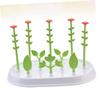 FUNNETOYU Green Flower-Shaped PP Baby Bottle Holder with Drip Tray view 3