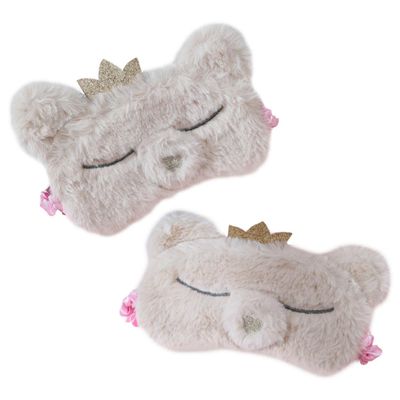 Homoyoyo Plush Sleep Masks, 2-Pack, Soft Light-Blocking Eye Covers for Comfortable Sleep and Naps at Home or on the Go