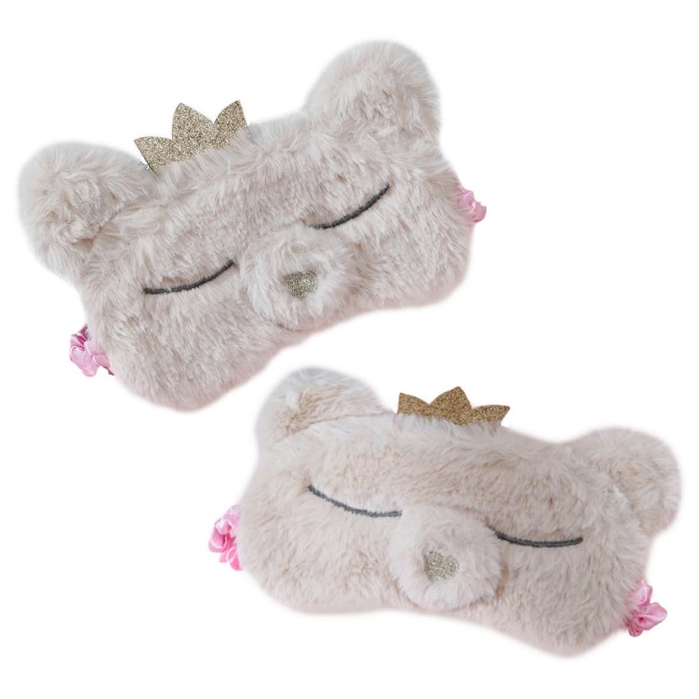Homoyoyo Plush Sleep Masks, 2-Pack, Soft Light-Blocking Eye Covers for Comfortable Sleep and Naps at Home or on the Go