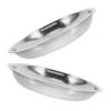 Didiseaon 2-Pack Stainless Steel Bowls, Shallow, Rust-Resistant, 25.3 cm, for Small Dogs and Cats view 1