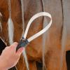 CVUTOVO Horsehair Brush, Coat Grooming Tool and Hair Remover for Horses, Durable and Rust-Resistant with Plastic Handle view 4