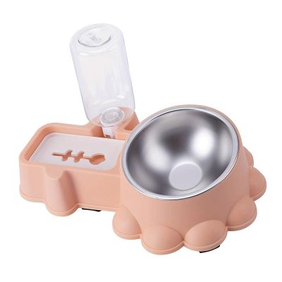 WATERBELINE Practical Double Bowl for Dry Food