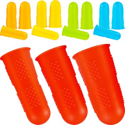 TOPPERFUN 15-Piece Silicone Finger Protectors for Sewing and Crafts