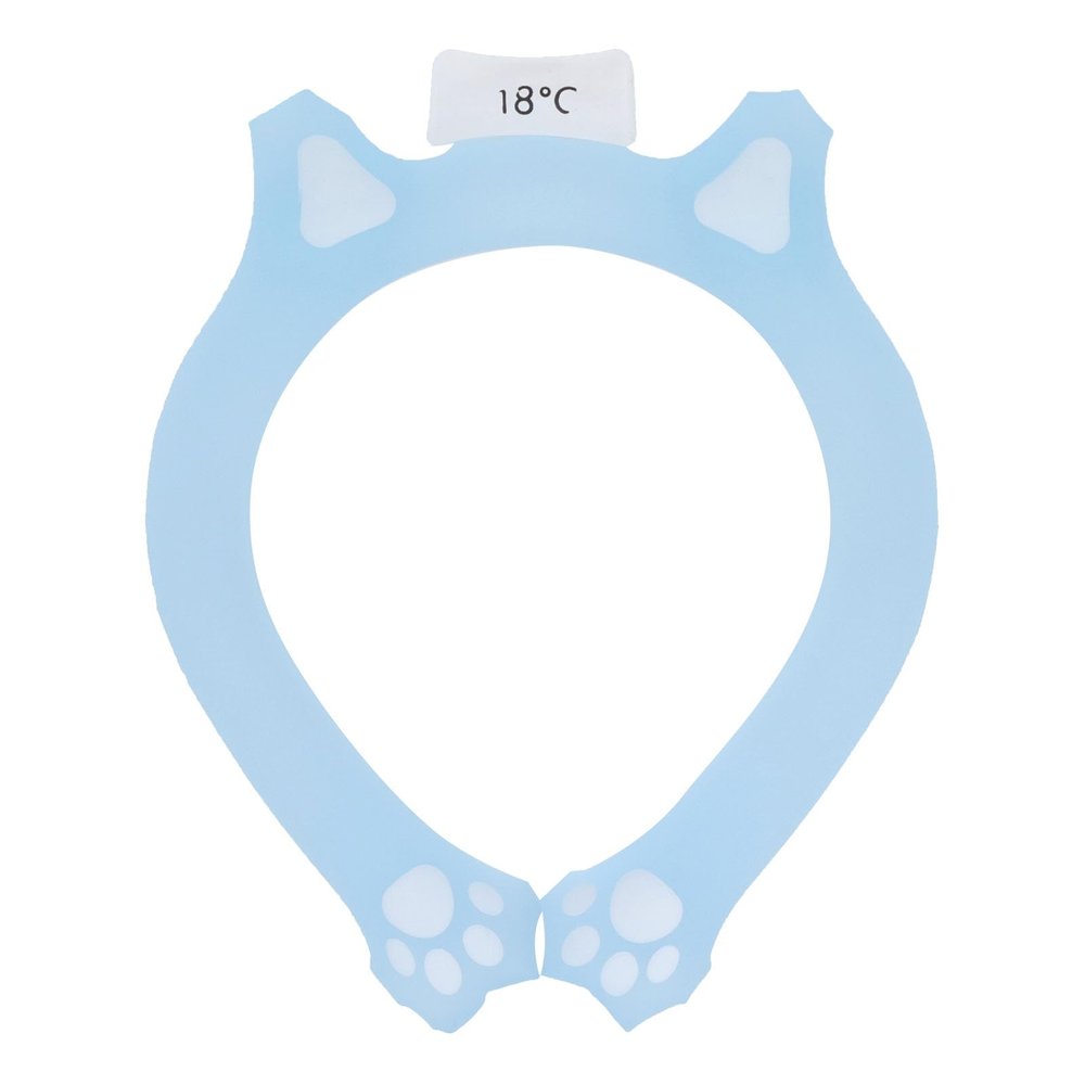 Yinhing Neck Cooling Ring, Cat-Claw Shape, Reusable Portable Ice Neck Ring for Summer Outdoors (Blue)