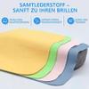 Funalix Microfiber Eyeglass Cleaning Cloths, 8 Thick Cloths for Glasses, Phones, Tablets and Cameras, Multicolor view 2