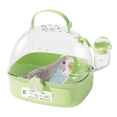 Portable Ventilated Bird Carrier with Water Bottle