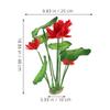 Milisten 2-Piece Artificial Lotus Aquarium Plants view 2