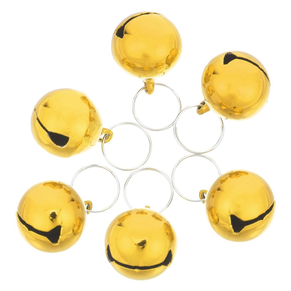 DINHEAROM 6-Piece Round Pet Bells