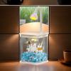 Clear Betta Aquarium with Lighting view 3