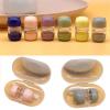LAIOUSN Contact Lens Case for Daily Use, Transparent, Small Case for Safe Lens Insertion and Removal, Travel-Friendly, Green view 2