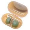 LAIOUSN Contact Lens Case for Daily Use, Transparent, Small Case for Safe Lens Insertion and Removal, Travel-Friendly, Green view 3