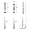 6-Piece Nail Clipper Set with PU Leather Travel Case view 2