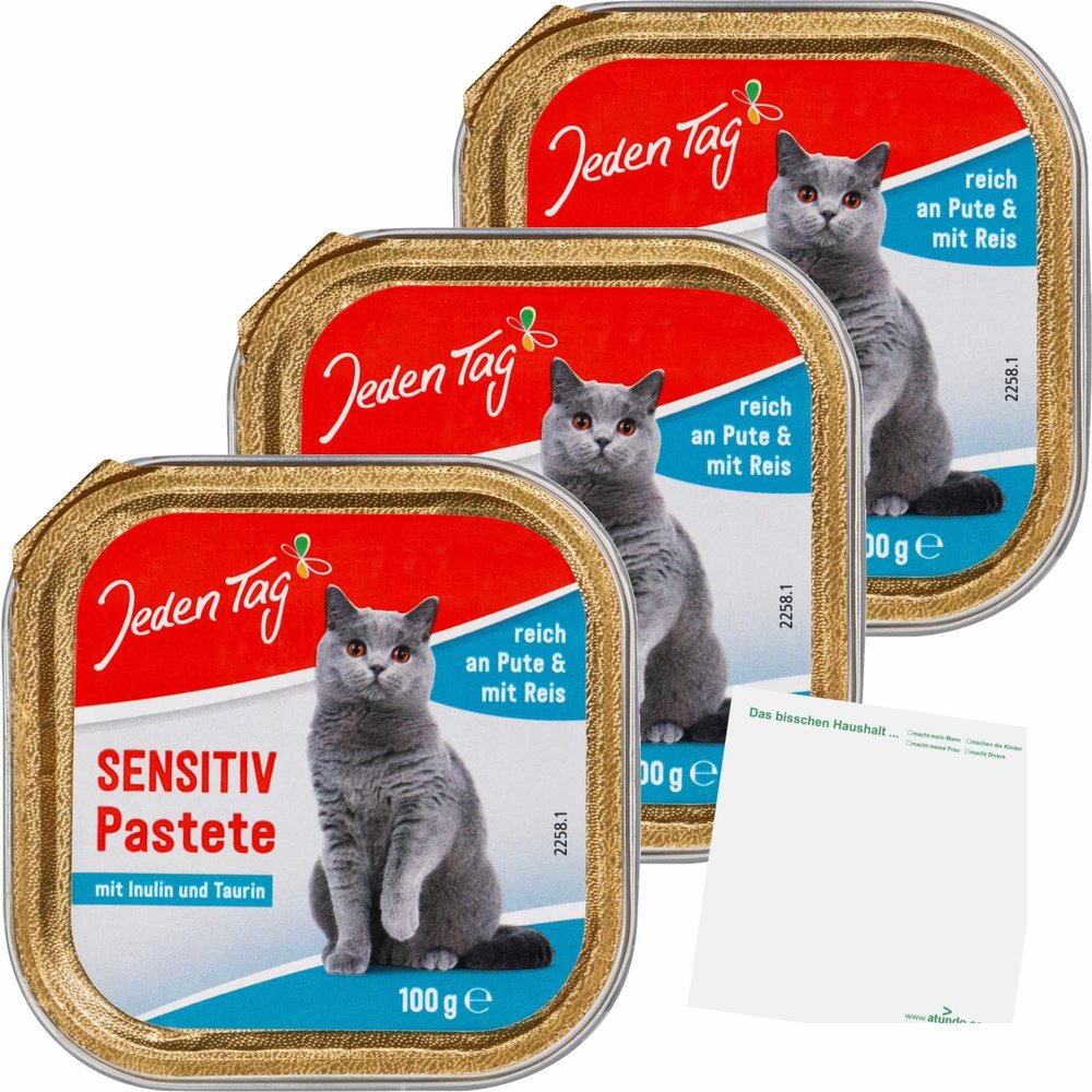 usy Bundle for Everyday Cat Fine Pâté Turkey and Rice 3-Pack