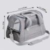 Soft-Sided Cat Carrier, Airline-Ready, Foldable, Escape-Resistant, 44 x 25 x 28 cm, Light Blue view 2