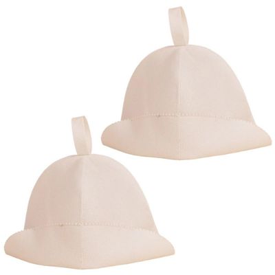 Zghhc 2-Pack Felt Sauna Hats for Men and Women