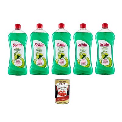 Italian Gourmet Lemon Dishwashing Detergent, 5 × 750 ml