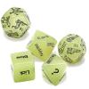 12 Clear Action Motivators, Sports Accessories, and 5 Interesting Fluorescent Green Multi-Shaped Dice view 1