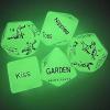 12 Clear Action Motivators, Sports Accessories, and 5 Interesting Fluorescent Green Multi-Shaped Dice view 2