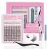 uCoolMe Venus Lash Cluster Set, 8–16 mm with 5–6 mm Lower Lashes, Wispy Natural, D Curl, Wide Range view 1