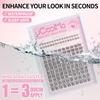 uCoolMe Venus Lash Cluster Set, 8–16 mm with 5–6 mm Lower Lashes, Wispy Natural, D Curl, Wide Range view 4