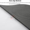 Window Sill Mat, Bay Window Protective Pad, Washable PVC Leather, Black, 150 x 70 cm (4.9 x 2.3 ft) view 4