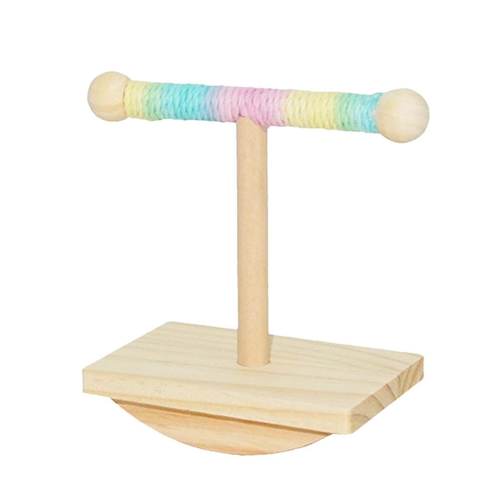 Wooden Perch Stand, Bite-Resistant and Multifunctional Bird Accessory