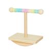Wooden Perch Stand, Bite-Resistant and Multifunctional Bird Accessory view 1