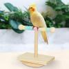 Wooden Perch Stand, Bite-Resistant and Multifunctional Bird Accessory view 3