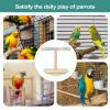Wooden Perch Stand, Bite-Resistant and Multifunctional Bird Accessory view 4
