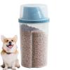 Pet Food Container - Dry Food Dispenser, Travel Snack Jar | 1000 Ml Airtight Pet Storage Box view 1