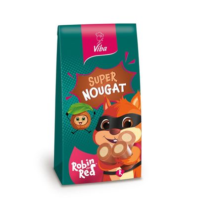 Viba Robin Red Layered Nougat Minis in a Bag, 100 g