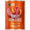 JOHN DOG Wet Puppy Food, Turkey with Goose – Grain-Free, with Pumpkin and Turmeric, 400 g view 1
