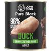 John Dog Pure Black Duck Wet Dog Food, 96% Meat, Grain-Free Monoprotein, 800 g view 1