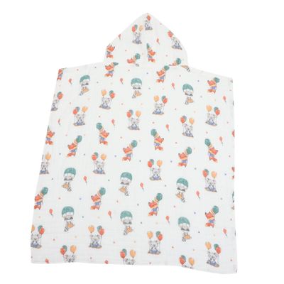 Vaguelly Cotton Hooded Bath Towel, Breathable and Quick-Drying, for Boys, Girls and Toddlers